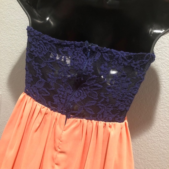SOLD! Foreign Exchange Lace HighLow TubeTop Dress - Picture 3 of 8